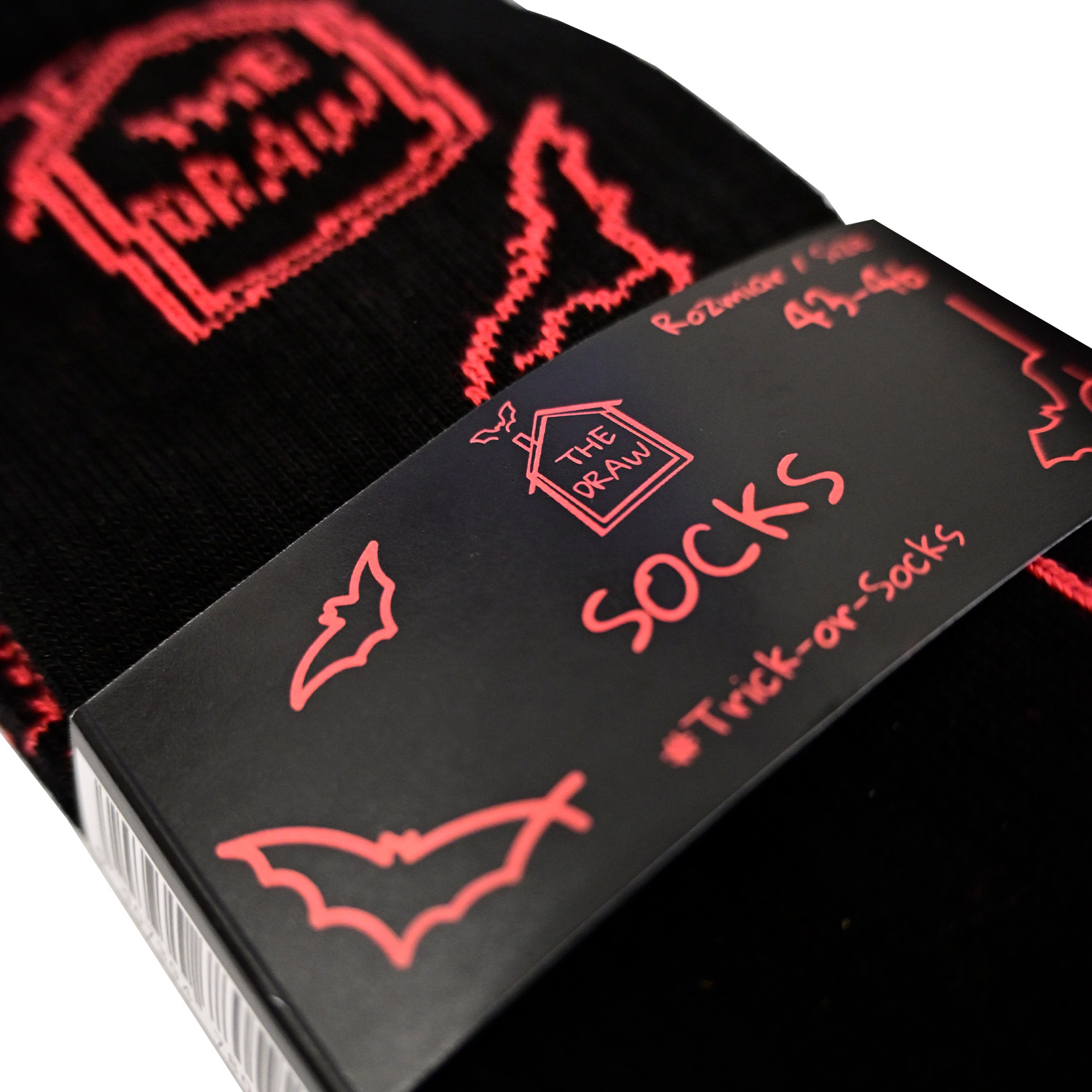 Skarpety długie Trick-or-Socks unisex Czarne 36/38 The Draw House