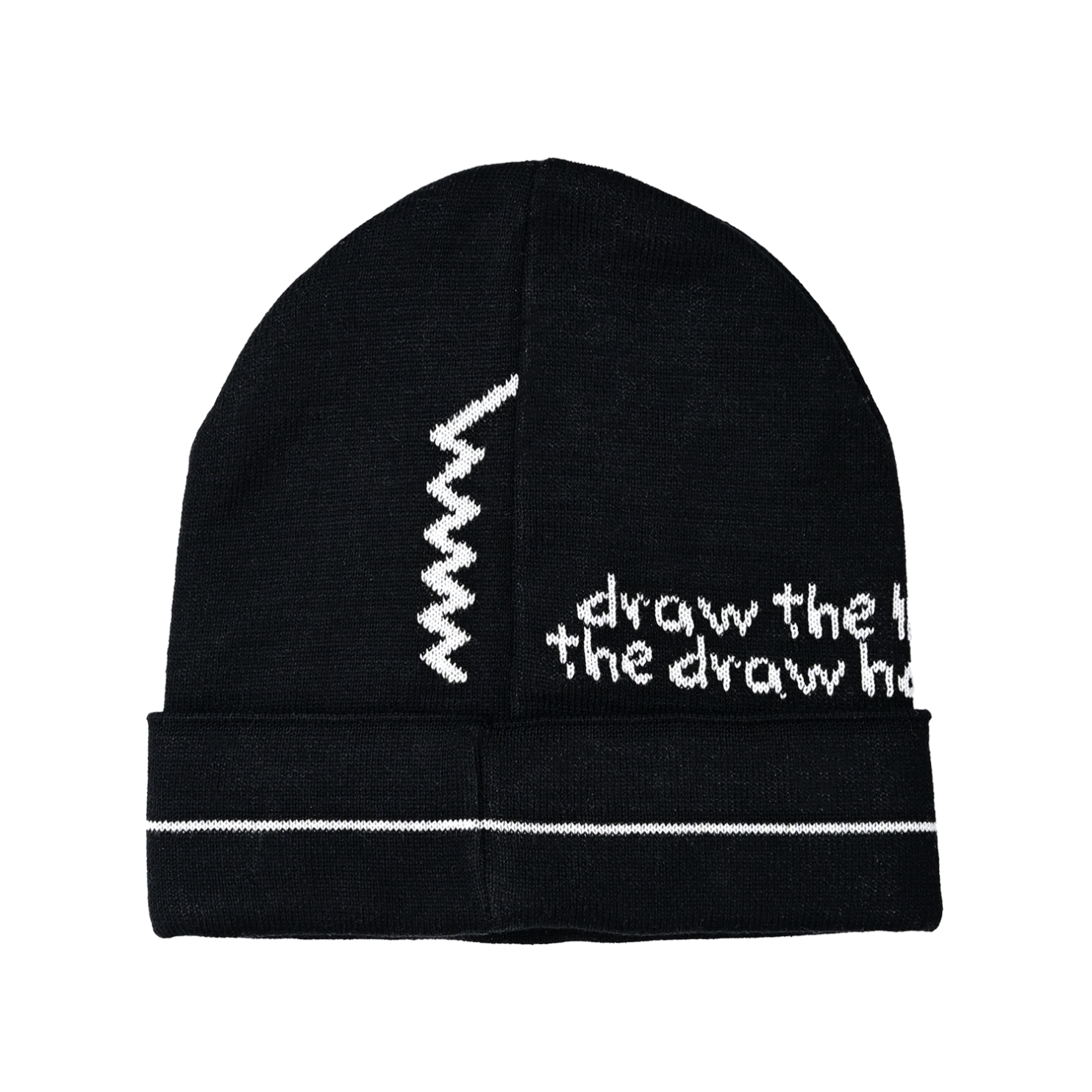Czapka zimowa Draw The Line Czarna unisex The Draw House