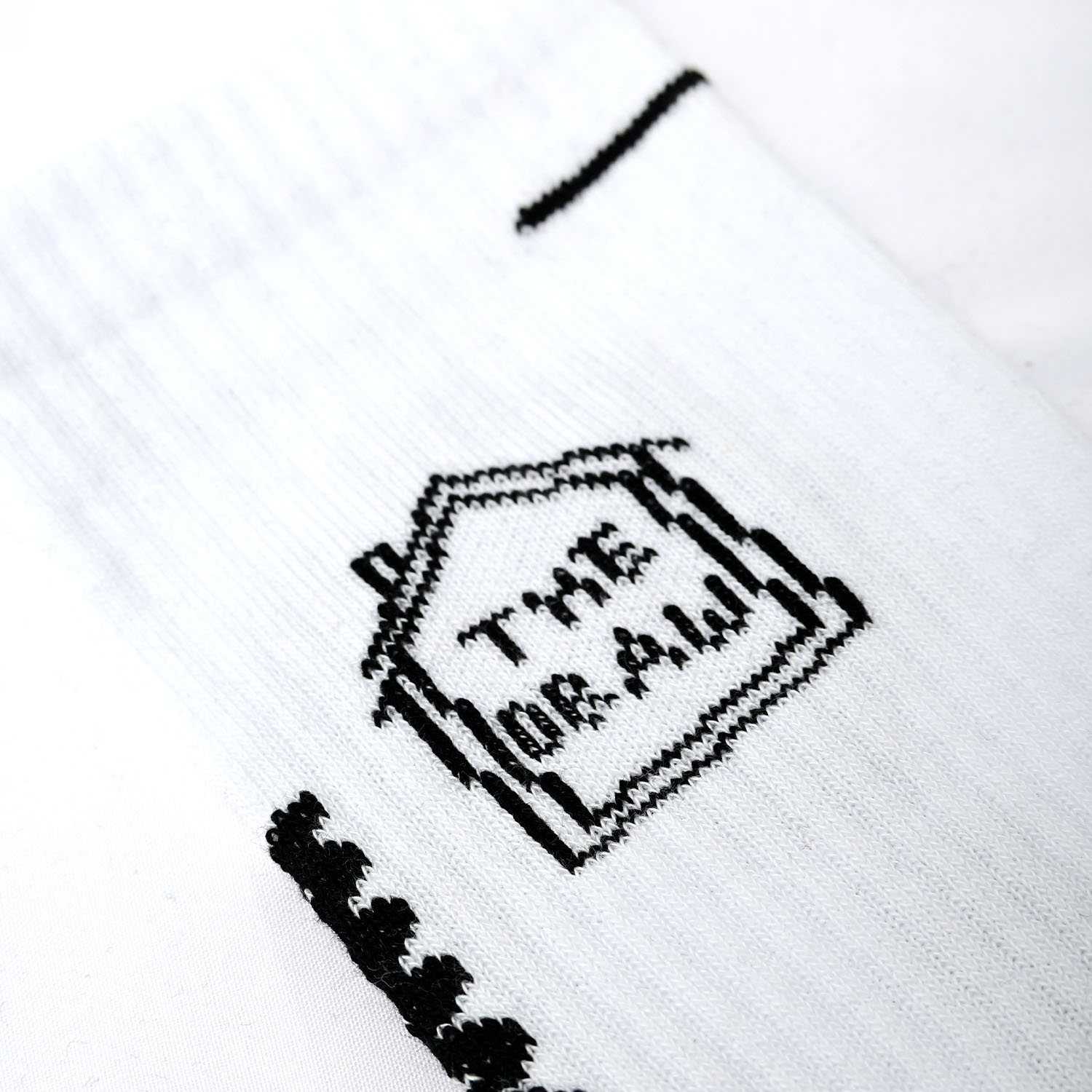 Skarpety długie Draw The Line Białe 36/38 The Draw House