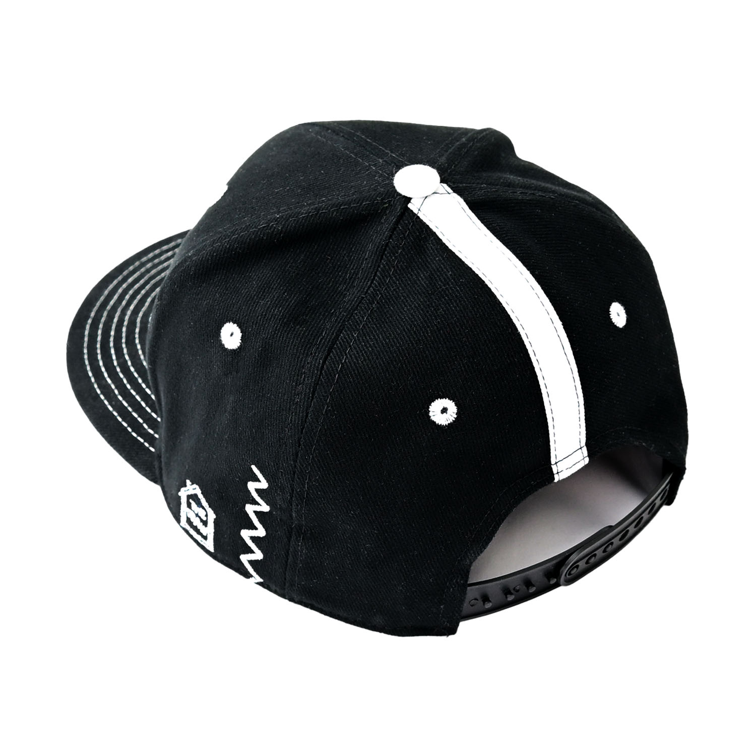 Czapka z daszkiem Snapback Draw The Line Czarna The Draw House