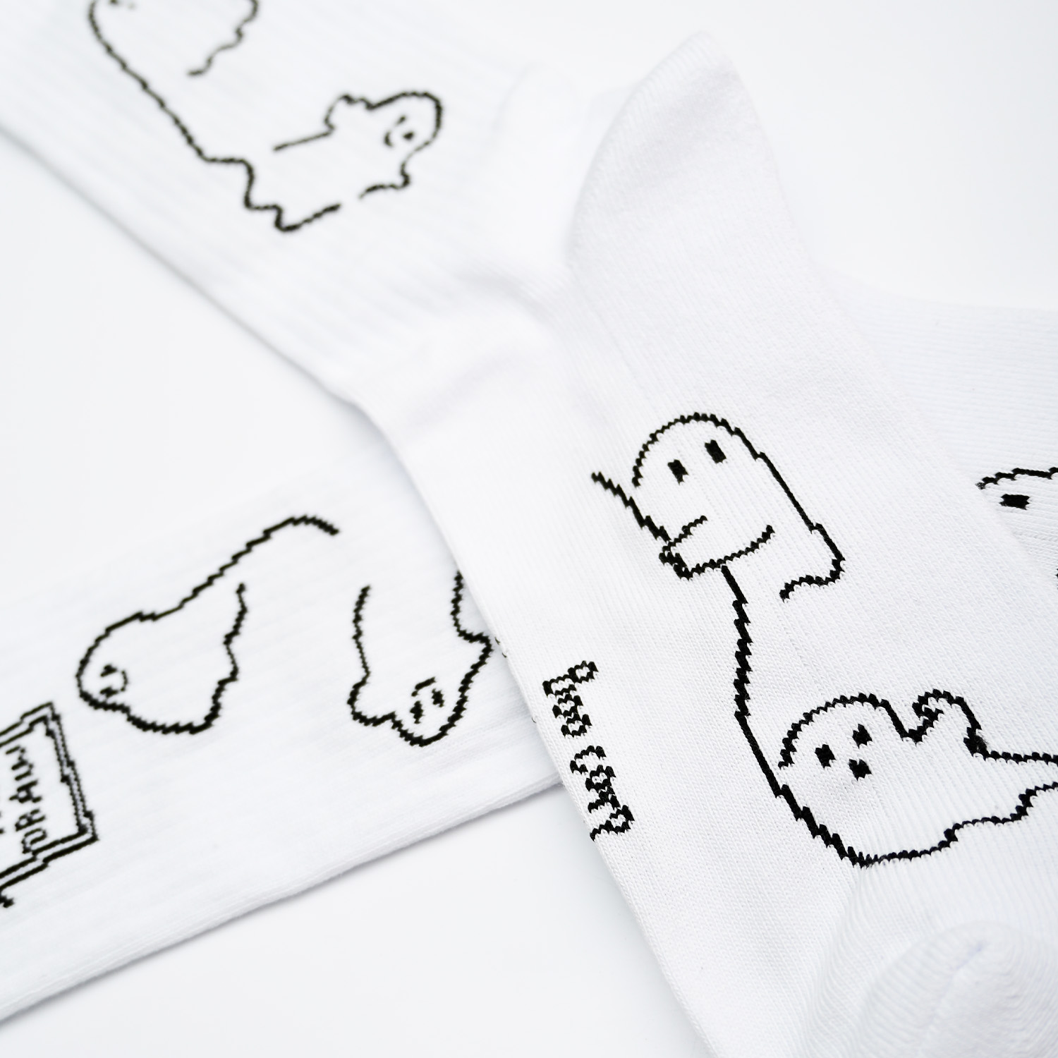 Skarpety długie Boo Corp unisex Białe 43/46 The Draw House