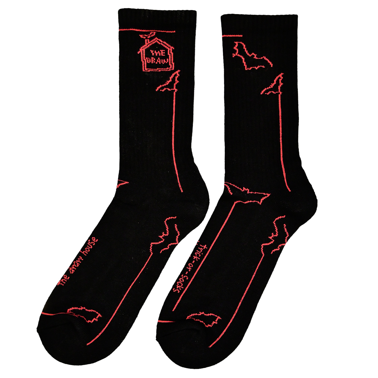 Skarpety długie Trick-or-Socks unisex Czarne 36/38 The Draw House