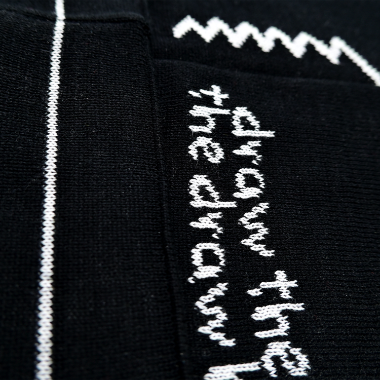 Czapka zimowa Draw The Line Czarna unisex The Draw House