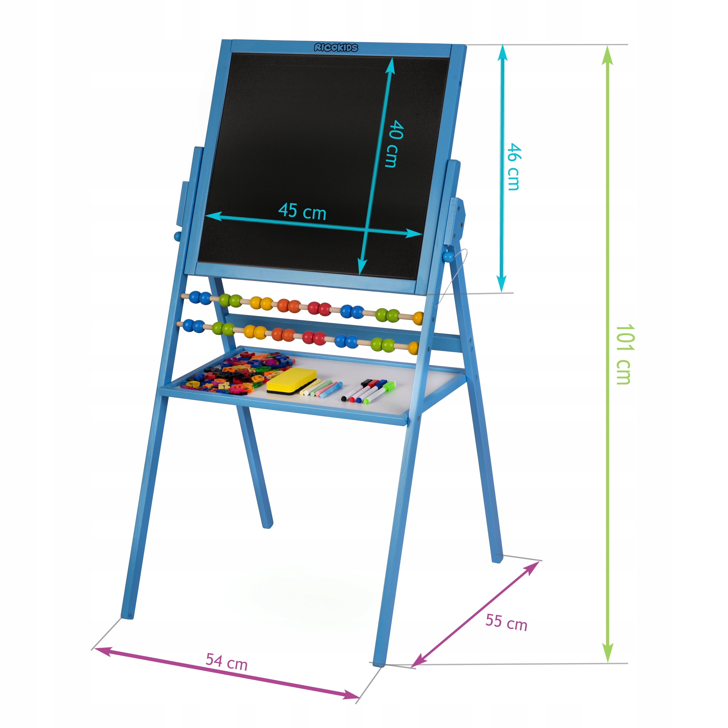 K2 Magic Luv 153cmSINANO 100cm ストックセット Tabla educationala dubla pentru copii Ricokids, magnetica si cu