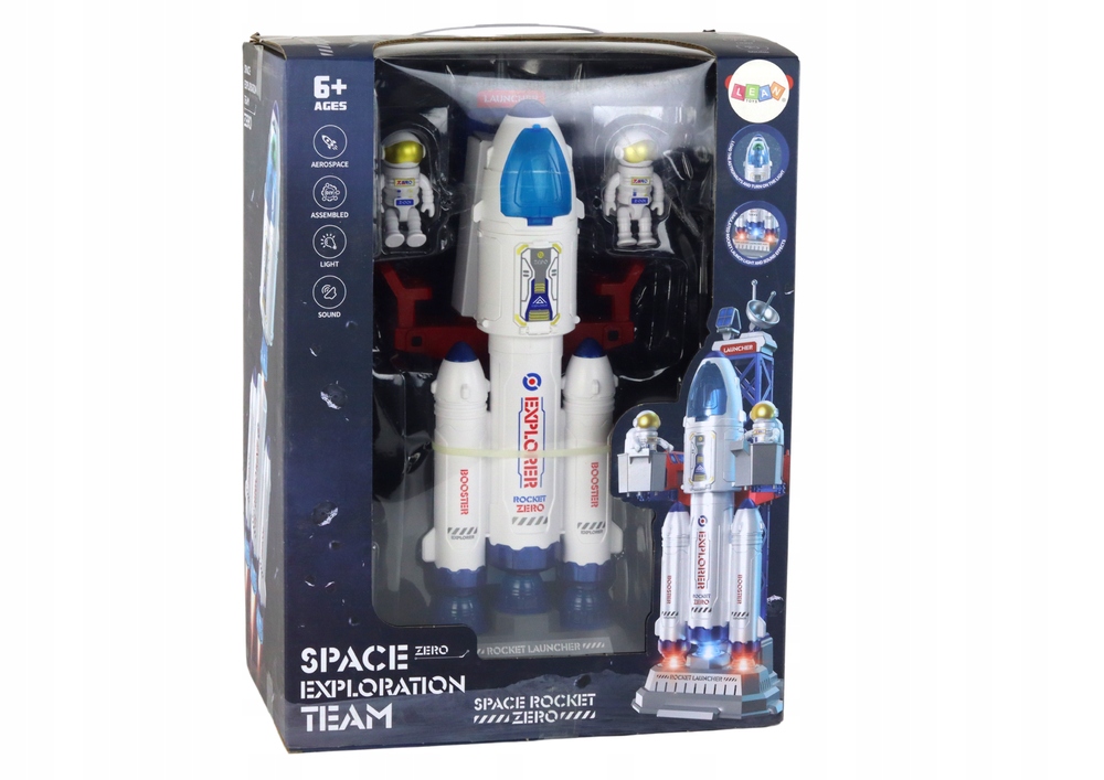 Set Jucarie Interactiva Rocket Zero, Lean Toys, racheta cu efecte