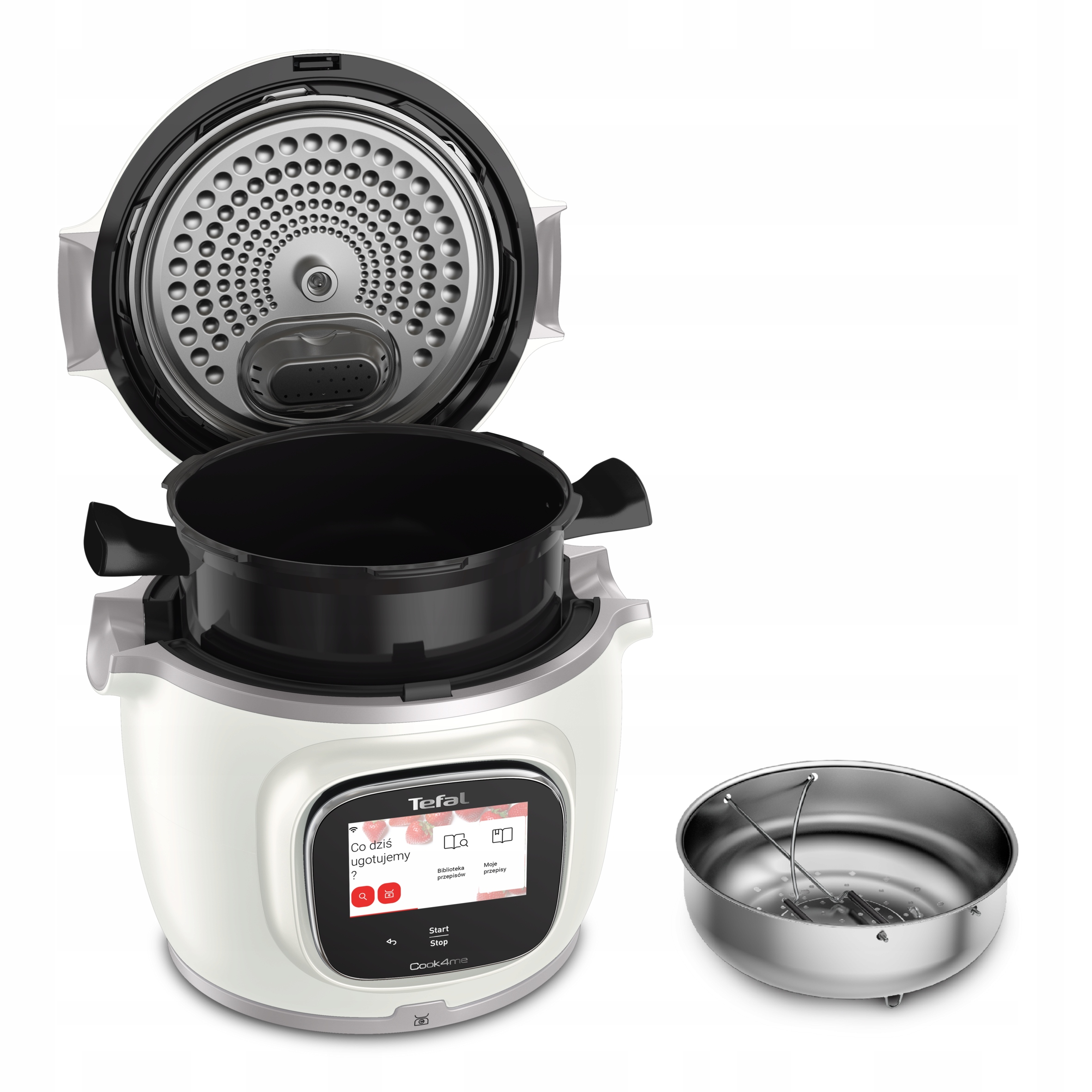 Multicooker Tefal Cook4me Touch Pro 6L, waga integrata, Wi-Fi, set