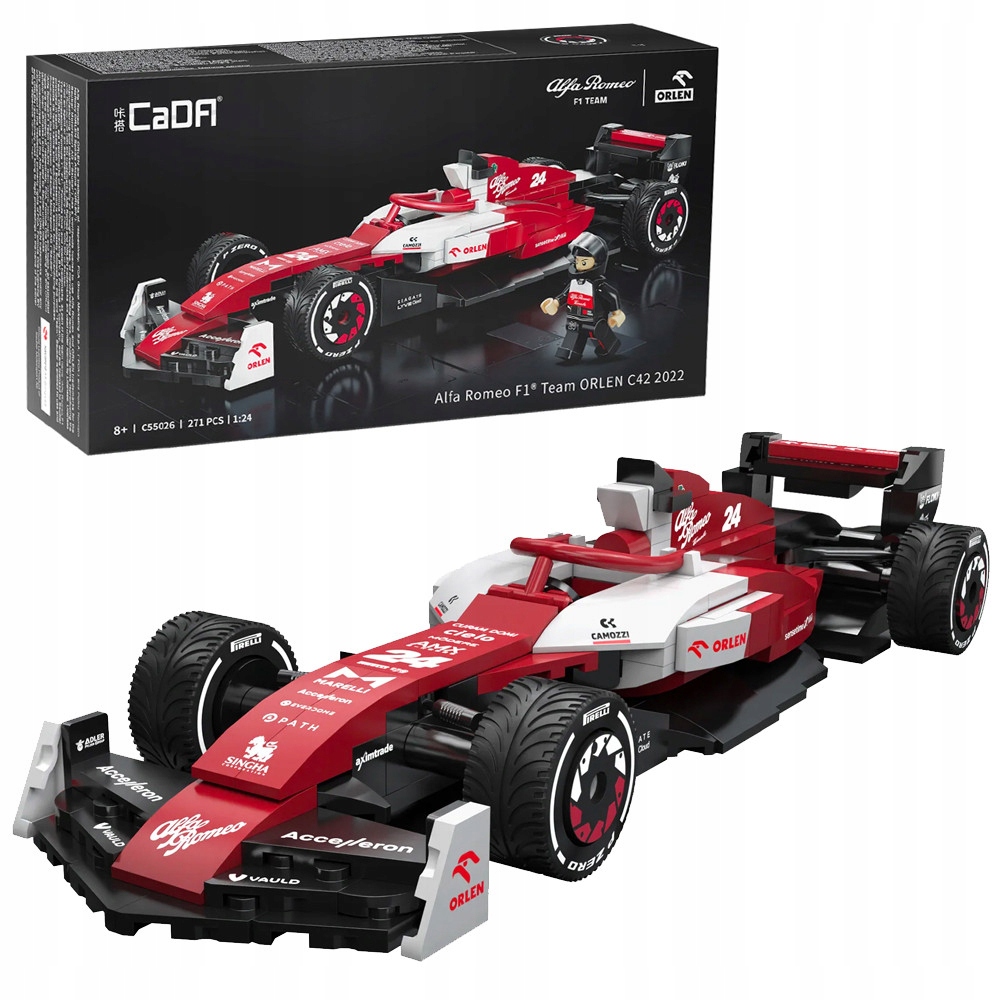 CaDA Alfa Romeo F1 C42 2022 271パーツ Set constructie CADA Alfa Romeo F1 Team ORLEN C42, 271 elemente