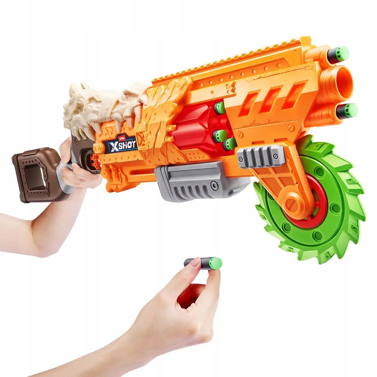 Pistol de jucarie pentru copii, X-Shot, set cu 16 sageti si tinta
