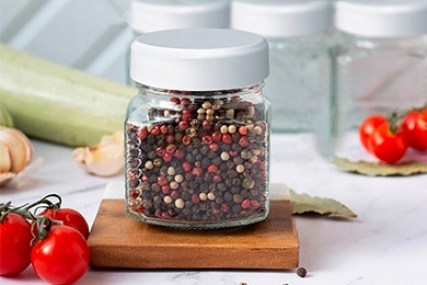 Pojemnik szklany "Rondo" 0,25L czarny