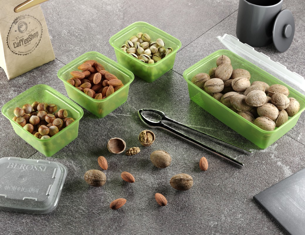 Zestaw pojemników do zamrażania "Zip mini" 3 szt. [pistacja]