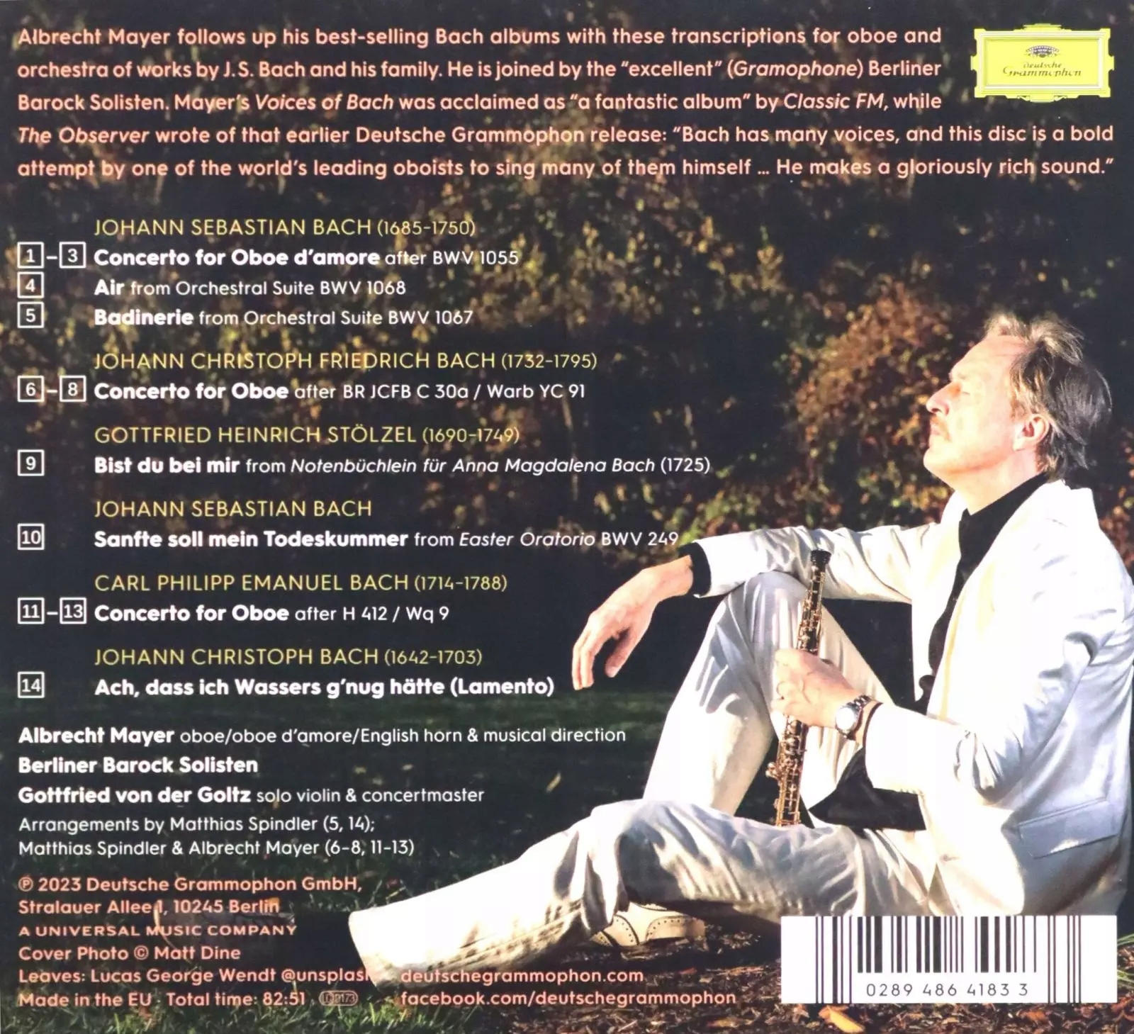 Bach Generations, CD