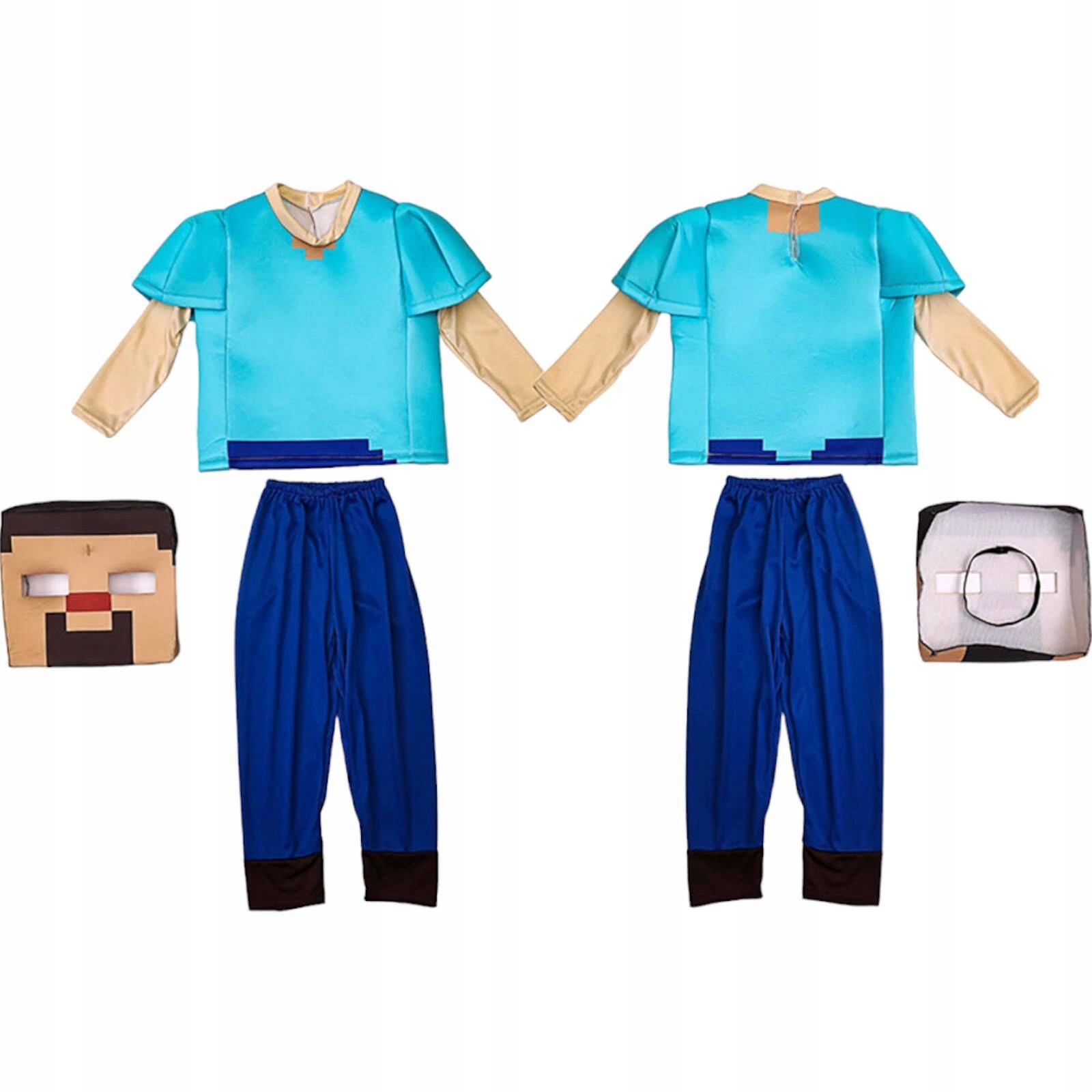 MINECRAFT - STRÓJ DLA DZIECKA STEVE ROZMIAR L 122/128