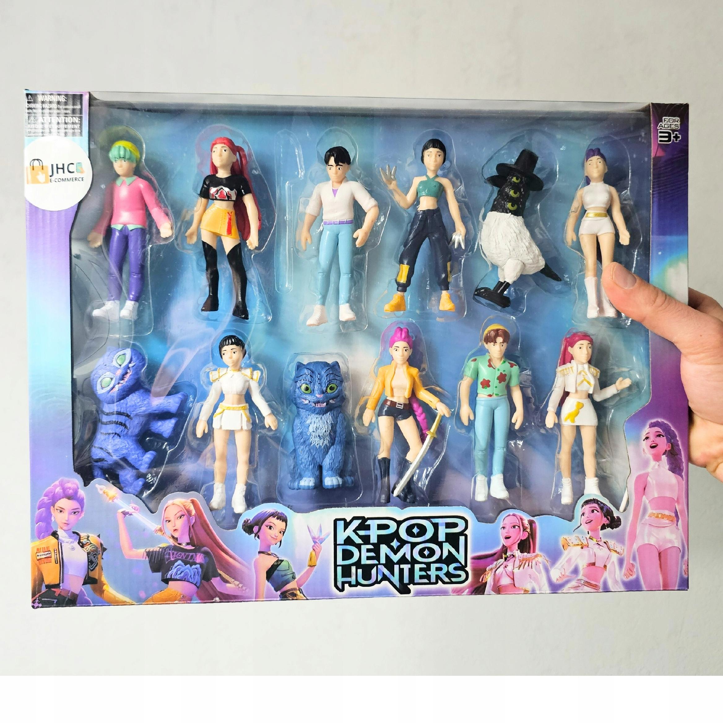 K-popowe łowczynie demonów 12 FIGUREK figurka z bajki K-pop demon hunters