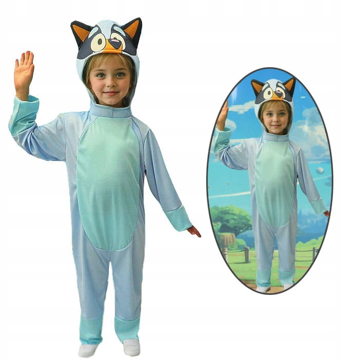 STRÓJ KOSTIUM PRZEBRANIE BLUEY L 128/134
