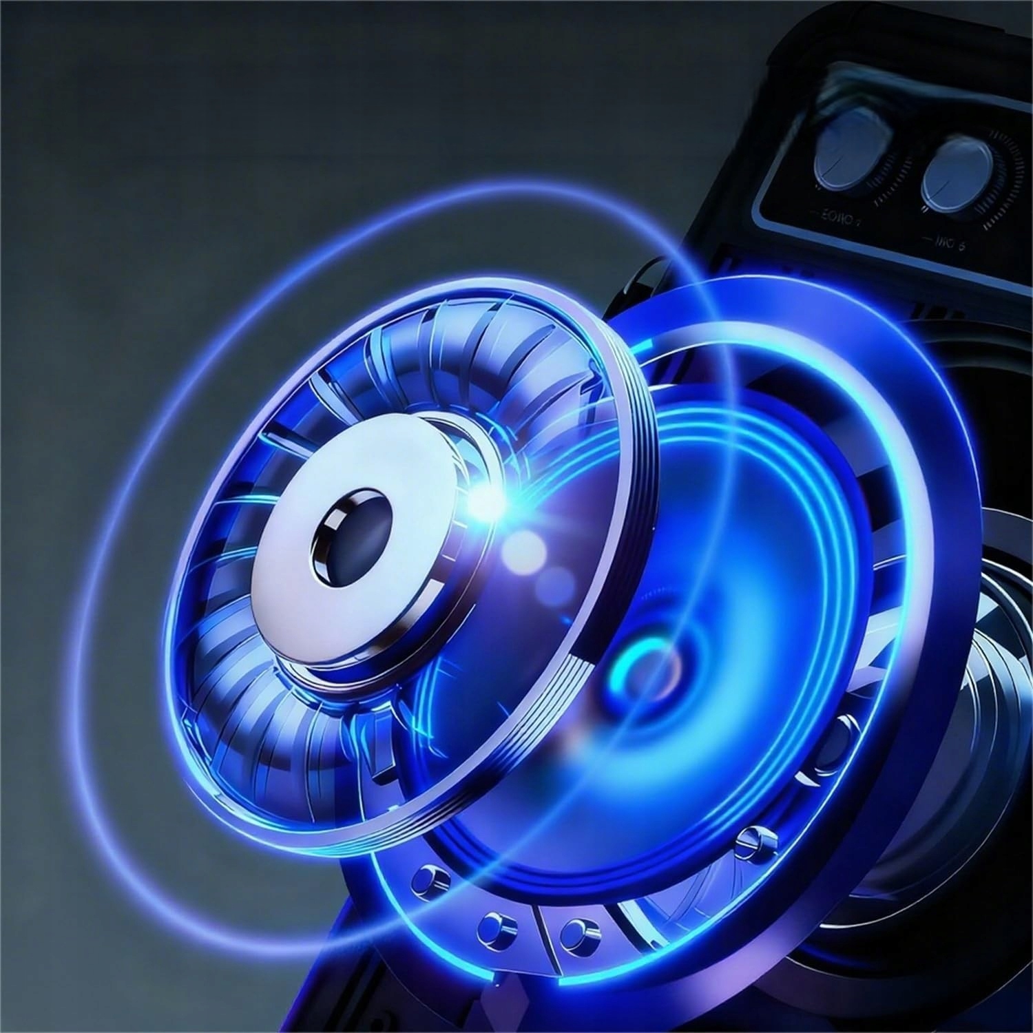 Karaoke Zestaw Bluetooth Głośnik Bezprzewodowy Dwa Mikrofony Światła Led