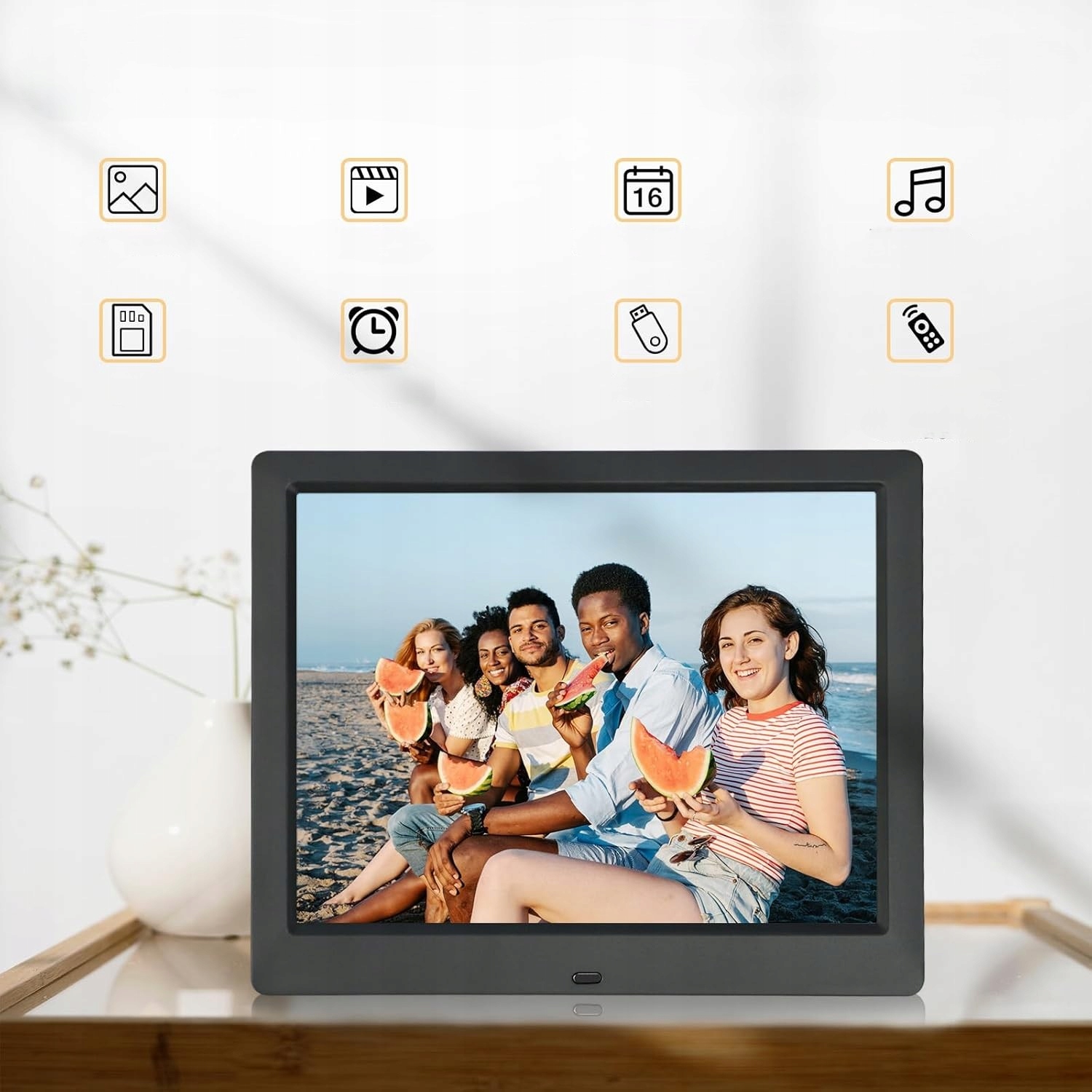 Ramka Cyfrowa Na Zdjęcia 32Gb 8.7" Fotoramka Filmy Muzyka Kalendarz Pilot