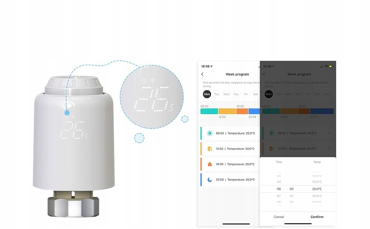 Głowica Termostatyczna Termostat Inteligentny Zigbee Tuya Alexa Smart Home
