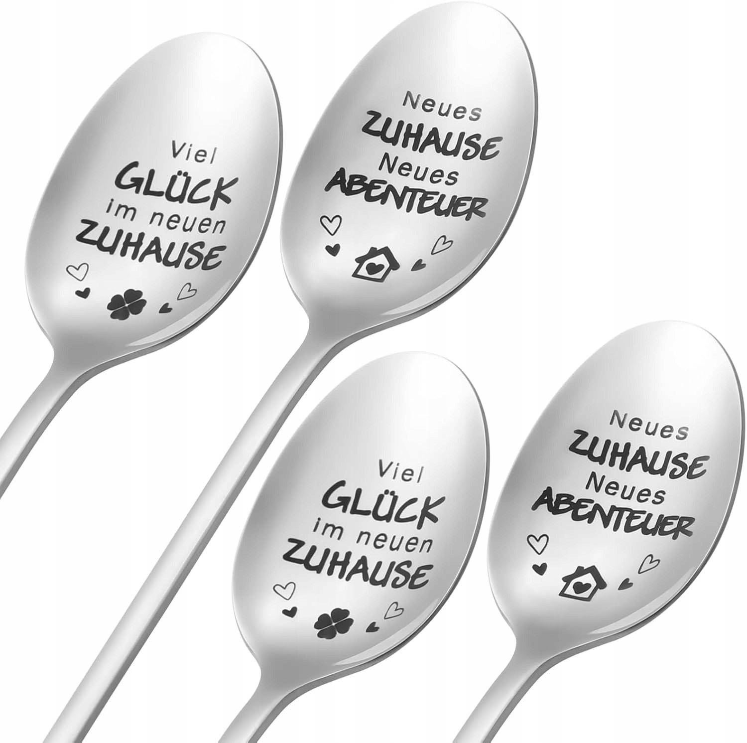 Łyżeczka Łyżeczki Do Kawy Latte Lodów Deserów Deserowe Długa Zestaw 4 Szt.