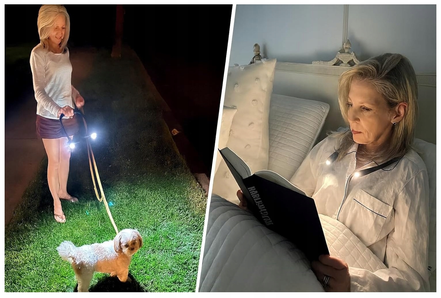 Wielofunkcyjna Lampka Led Do Czytania Książek 3 Barwy Elastyczna Akumulator