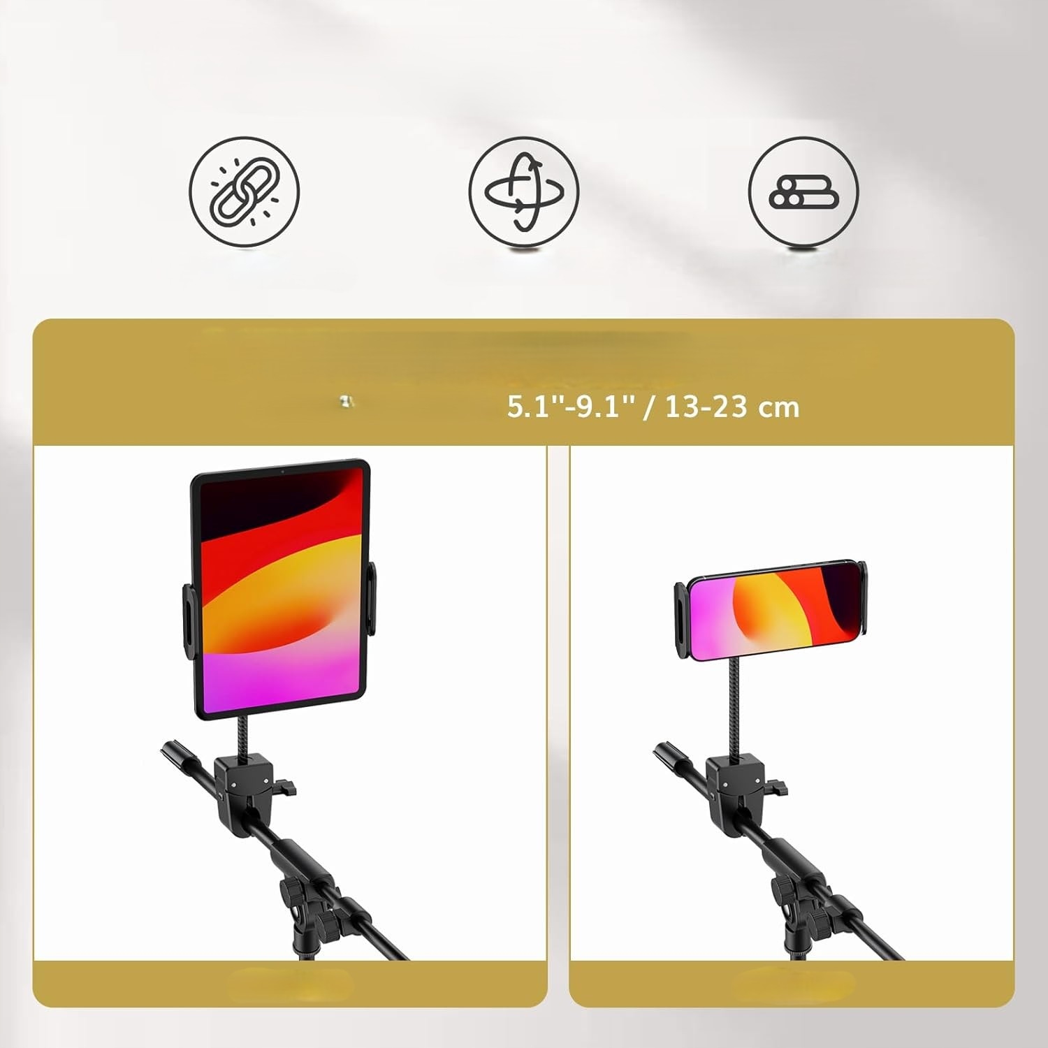 Statyw Podłogowy Do Mikrofonu Mikrofonowy Uchwyt Stojak Regulowany Ramię