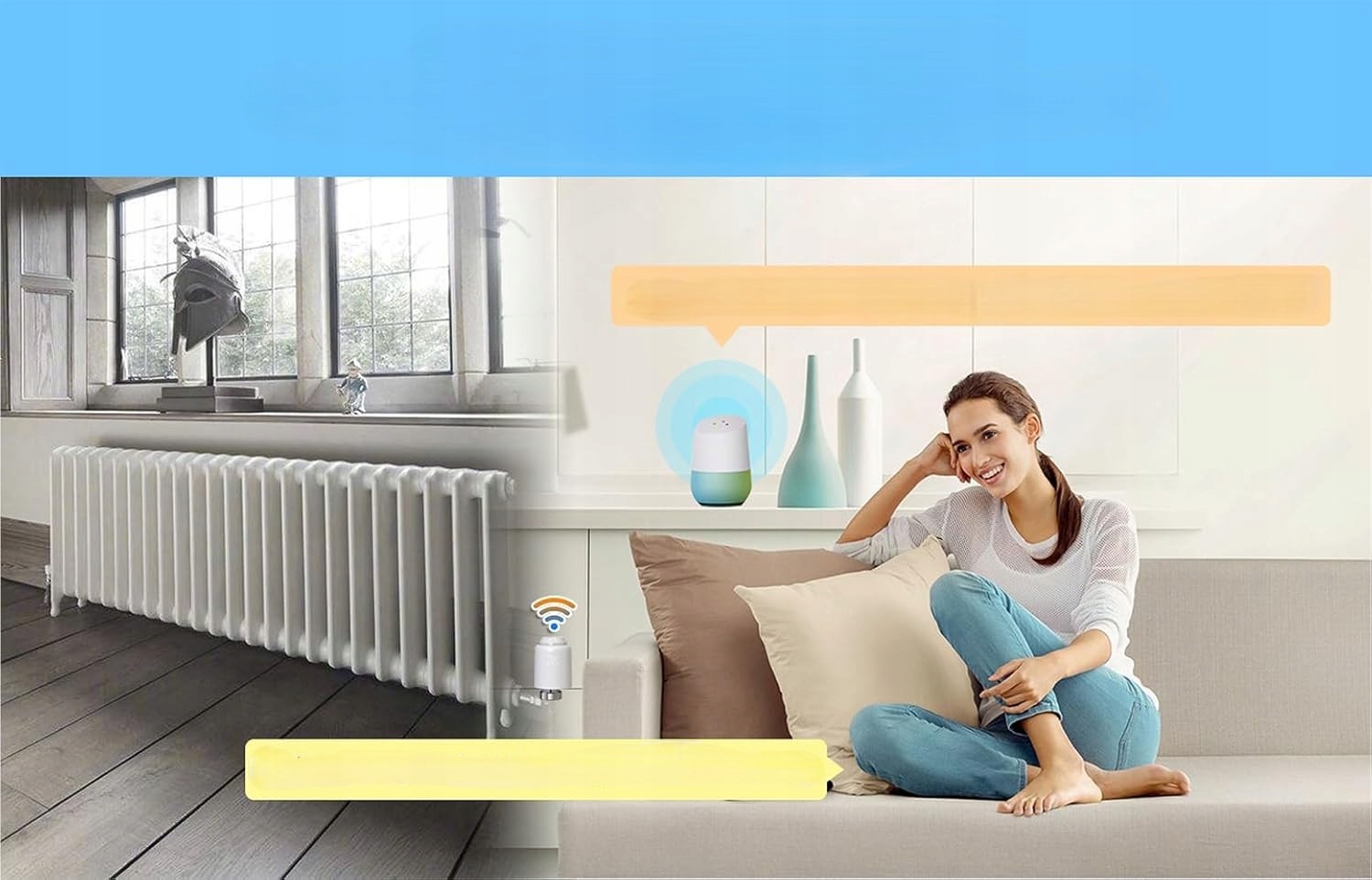 Głowica Termostatyczna Termostat Inteligentny Zigbee Tuya Alexa Smart Home