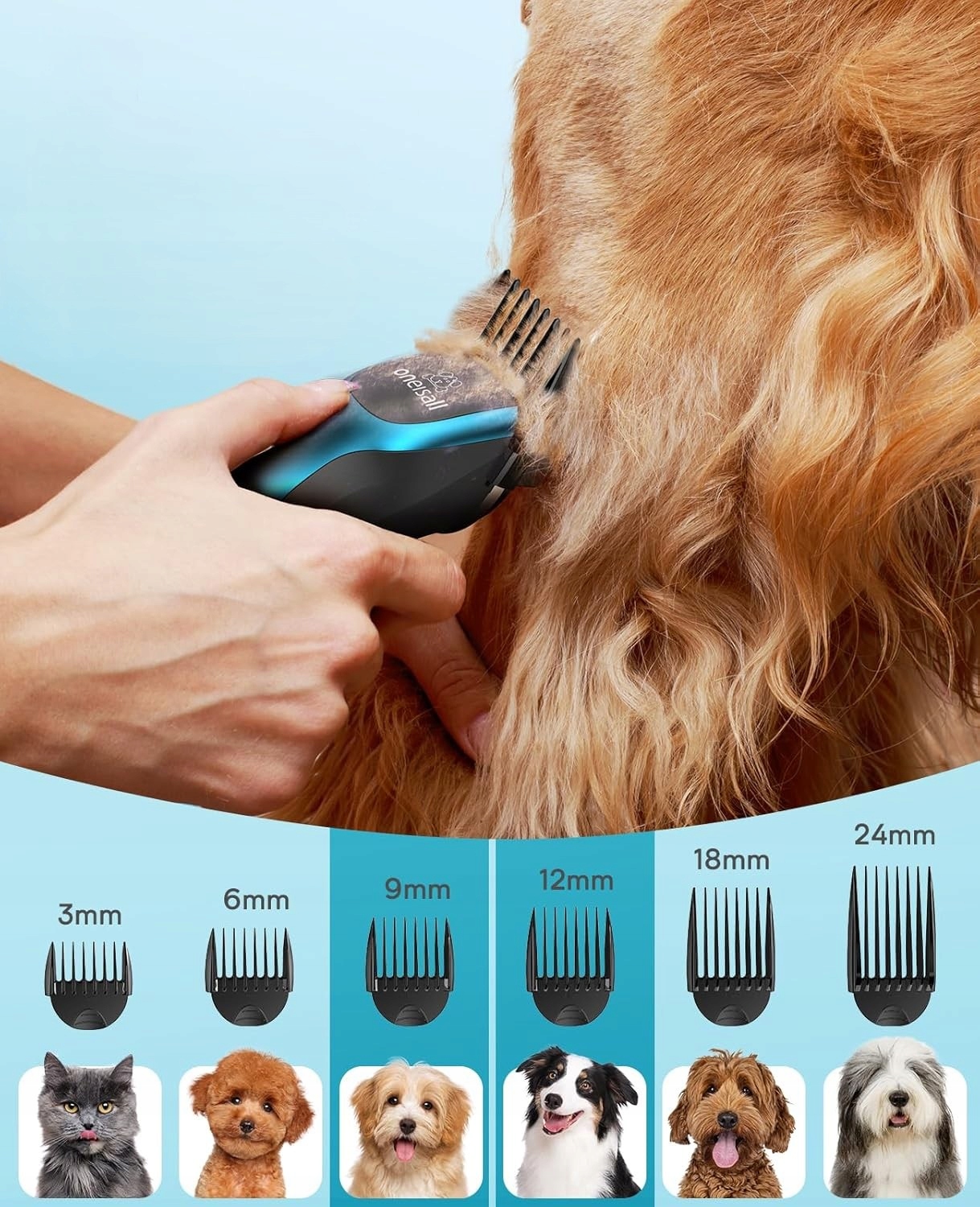 Profesjonalna Maszynka Do Strzyżenia Psów Psa Zwierząt Cicha Bezprzewodowa