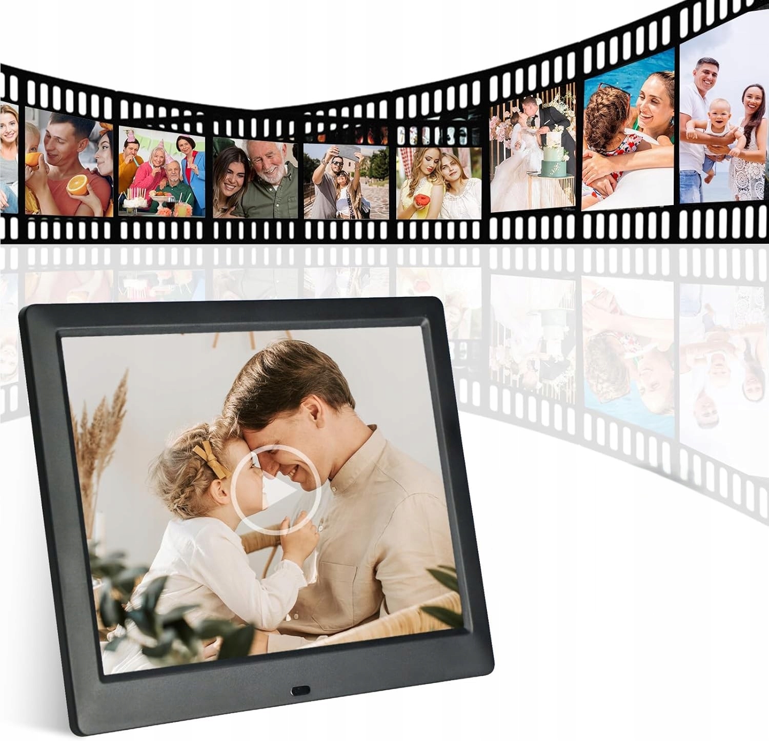 Ramka Cyfrowa Na Zdjęcia 32Gb 8.7" Fotoramka Filmy Muzyka Kalendarz Pilot