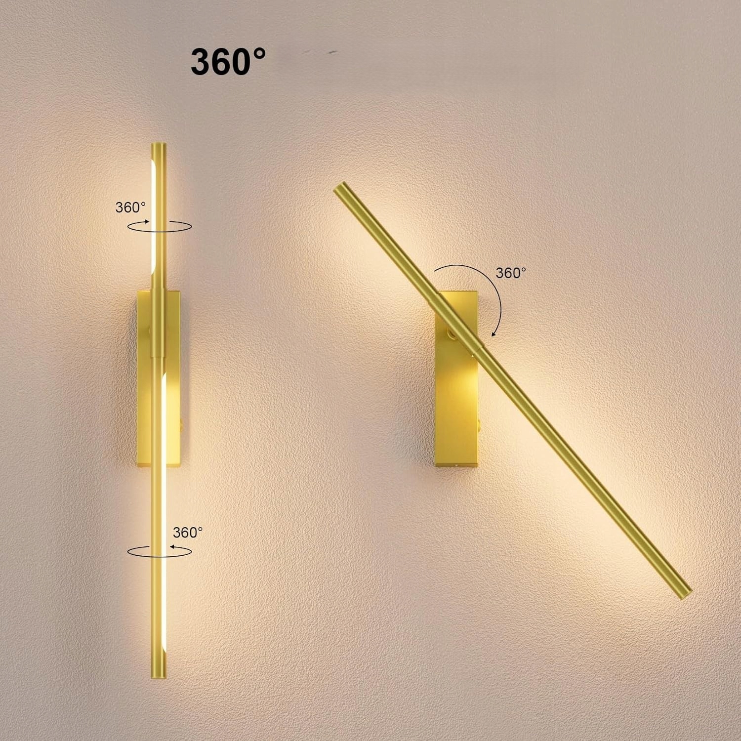 Bezprzewodowa Lampka Nocna Led Na Ścianę Ścienna 360 Z Akumulatorem