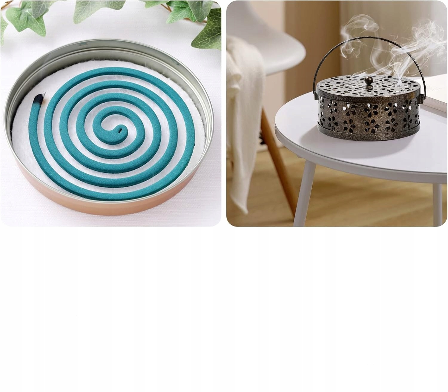 Pojemnik Stojak Uchwyt Na Spiralę Szpulę Kadzidła Na Komary Retro Kemping