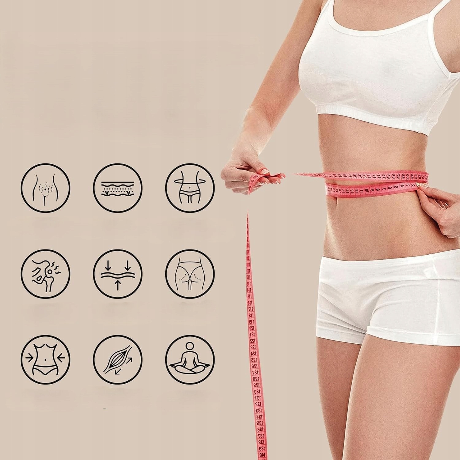 Masażer Do Ciała Cellulitu Wyszczuplający Antycellulitowy Podczerwień 3W1