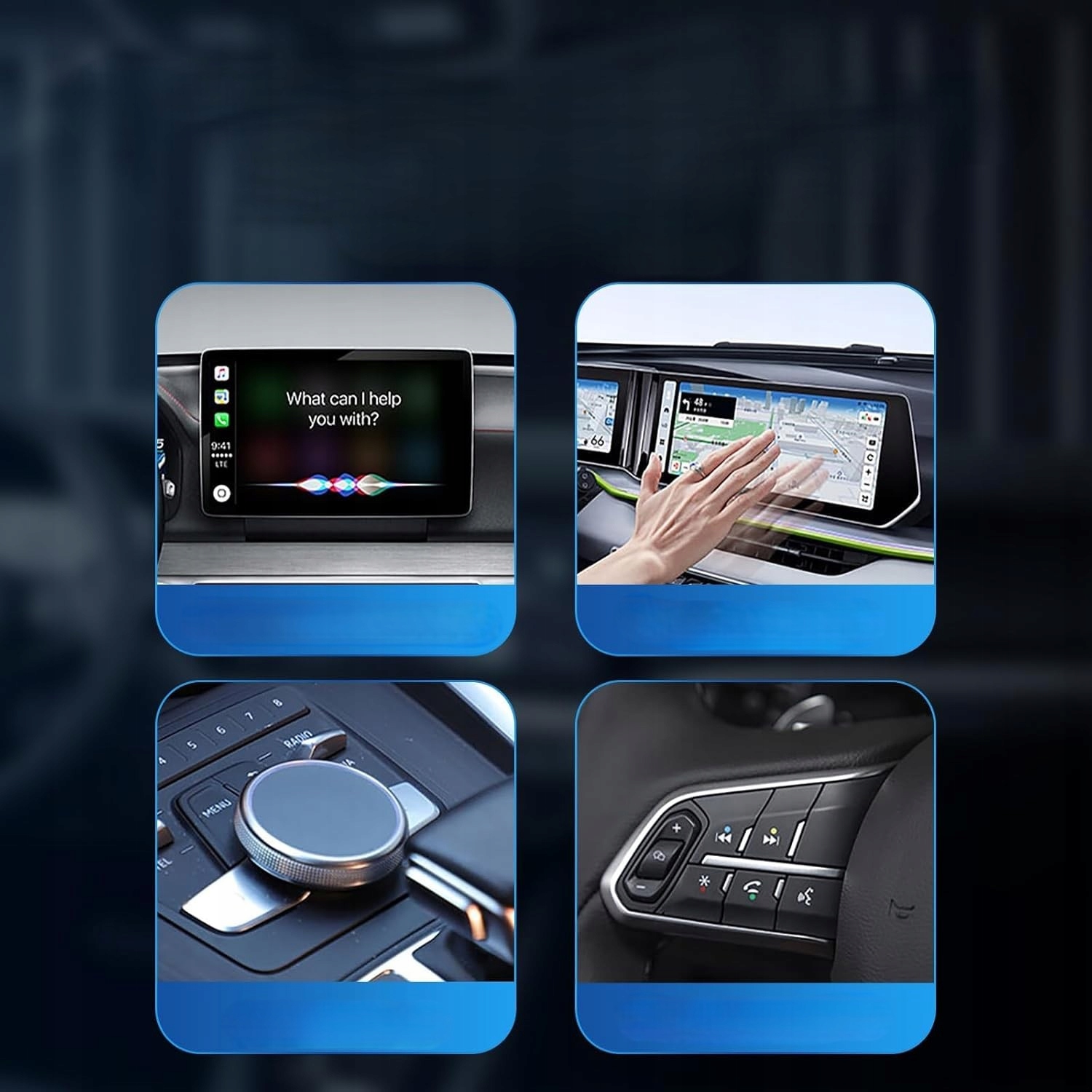 Adapter Moduł Carplay Android Auto Bezprzewodowy Wifi Bluetooth 2W1 Mini