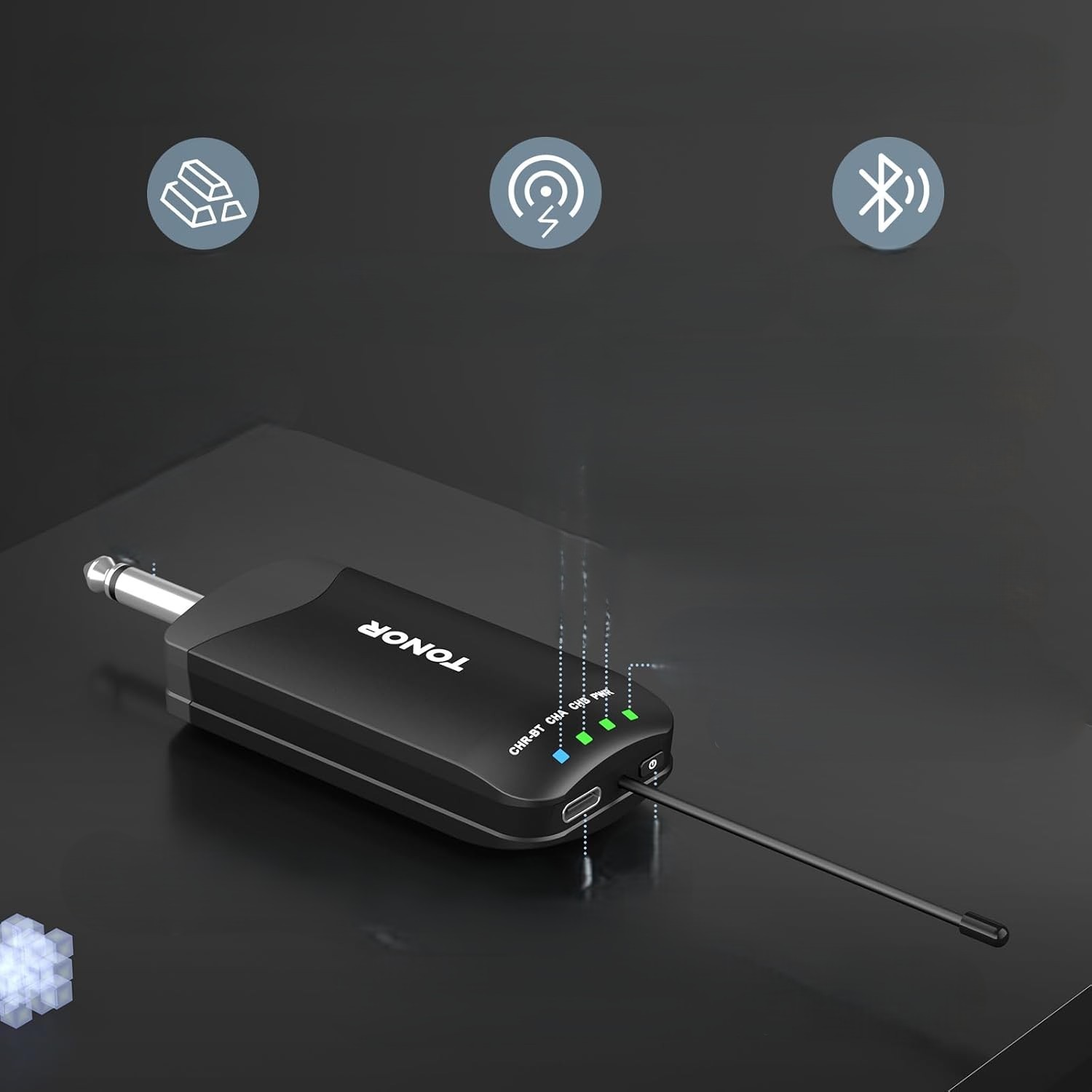 Zestaw Mikrofonów Bezprzewodowych 2X Uhf Bluetooth Akumulatorowe Odbiornik