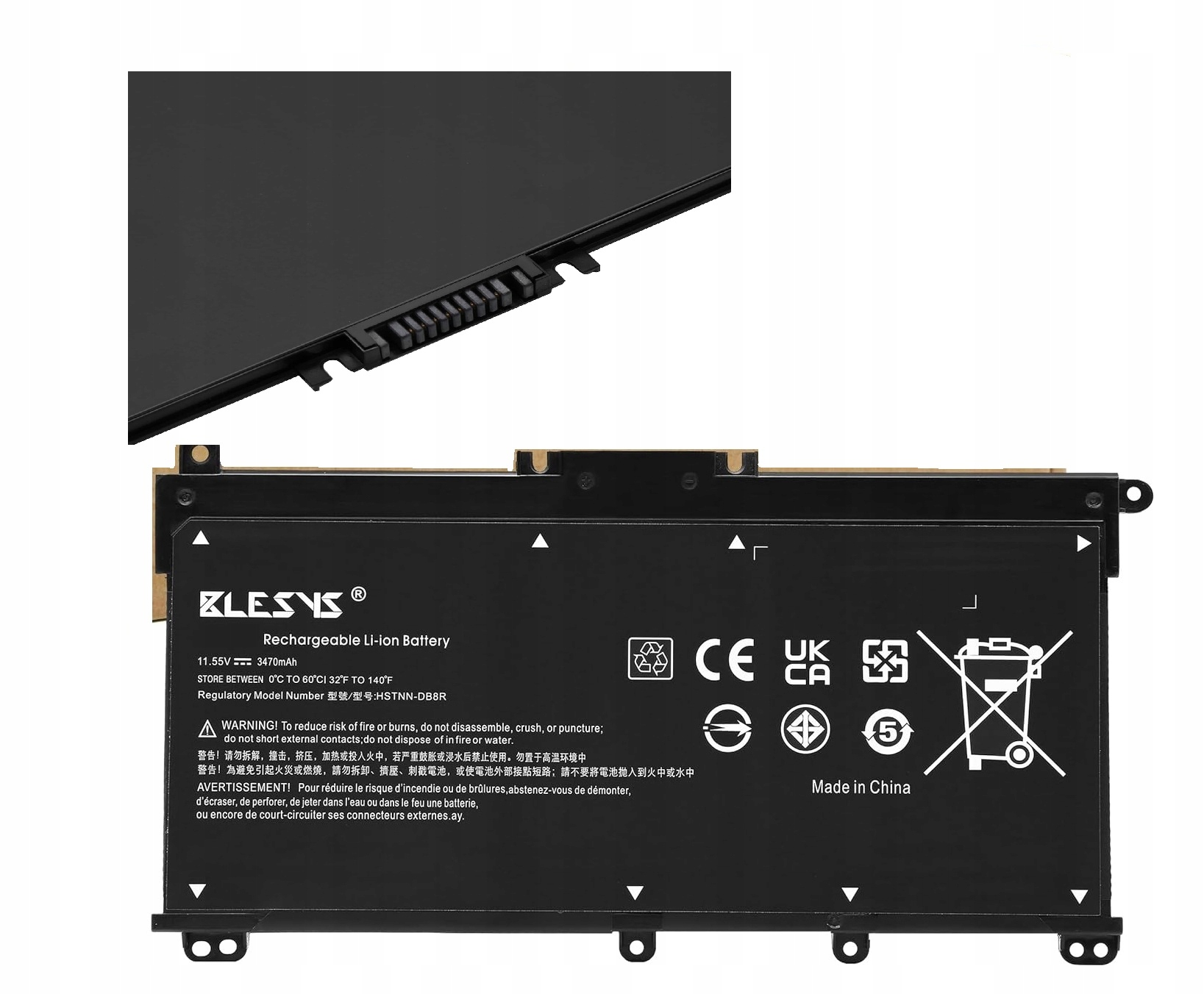 Bateria Do Laptopa Hp Ht03Xl 3470 Mah 11.55 Li-Ion 15S-Eq