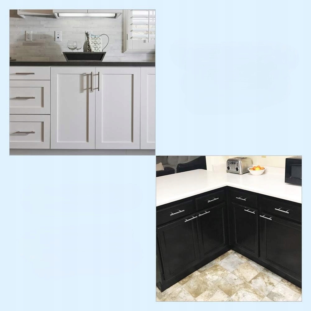 15X Uchwyt Meblowy Reling 96 Mm Srebrny Metalowy Uchwyt Do Szafek Szuflad