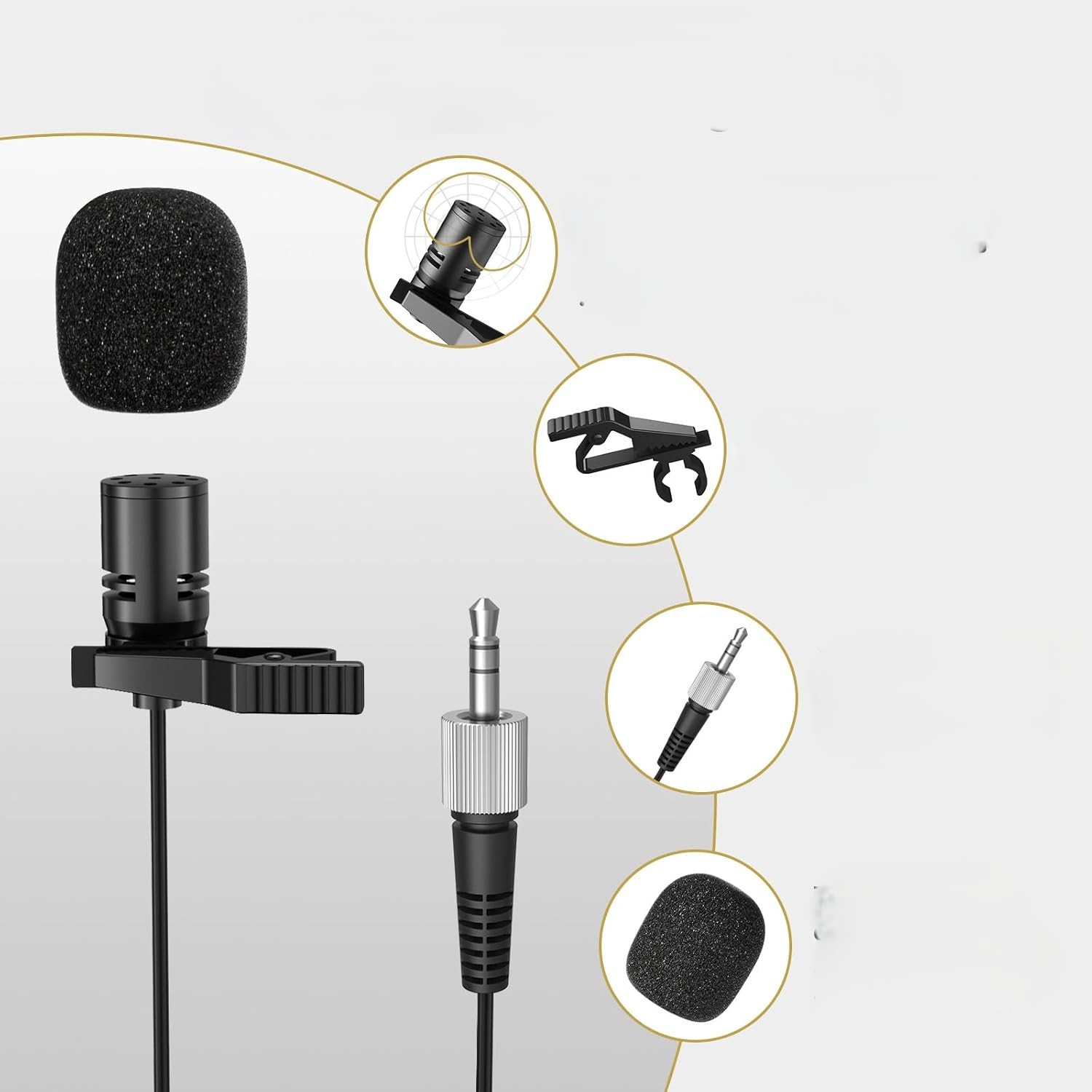 Zestaw Mikrofonów Bezprzewodowych System Zestawem Słuchawkowym 4X Bodypack