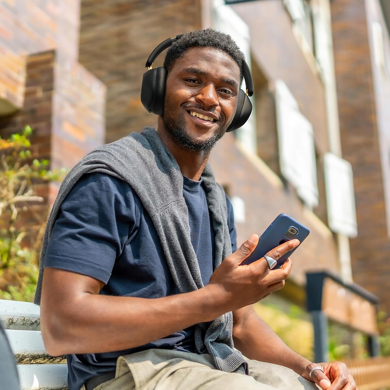 Słuchawki Bezprzewodowe Nauszne Z Mikrofonem Bluetooth 5.4 Czarne 75H Hi-Re