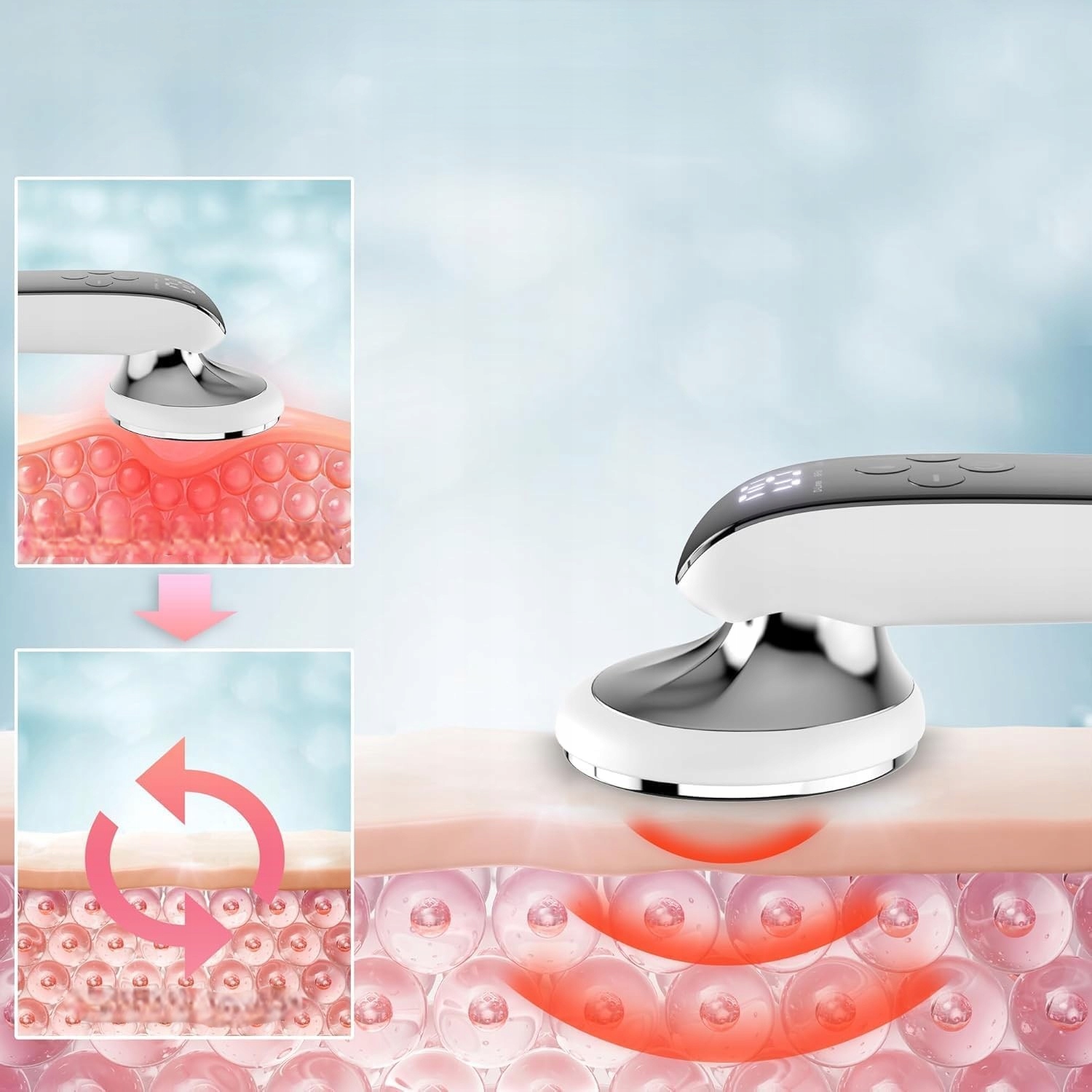 Masażer Do Ciała Cellulitu Wyszczuplający Antycellulitowy Podczerwień 3W1