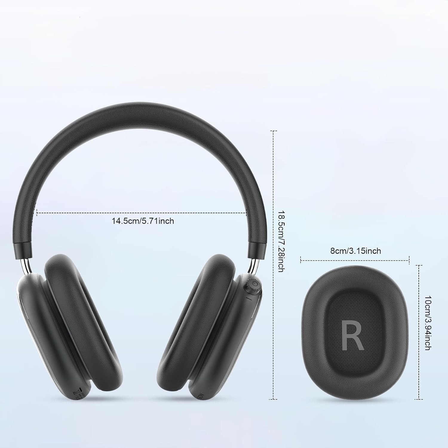 Słuchawki Bezprzewodowe Nauszne Z Mikrofonem Bluetooth 6.0 65H Hi-Res Anc