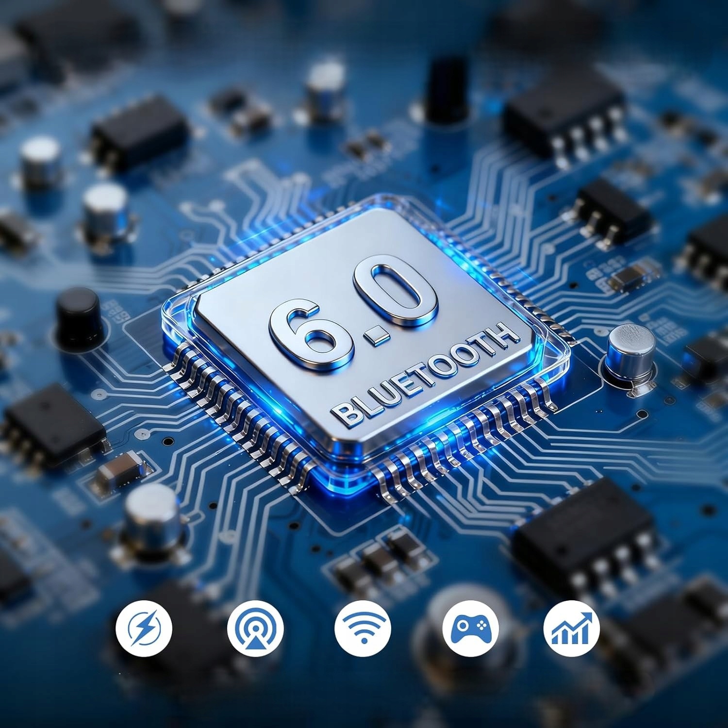 Słuchawki Bezprzewodowe Nauszne Z Mikrofonem Bluetooth 6.0 65H Hi-Res Anc