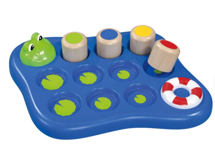 Drewniana Gra Motoryczna - Żaba Z Dźwiękiem Playtive 12M+