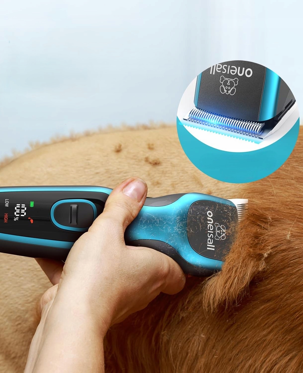 Profesjonalna Maszynka Do Strzyżenia Psów Psa Zwierząt Cicha Bezprzewodowa