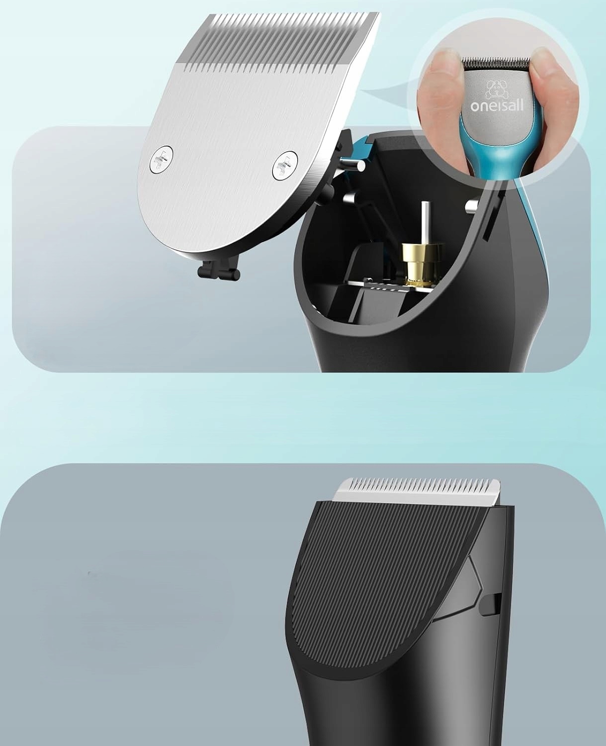 Profesjonalna Maszynka Do Strzyżenia Psów Psa Zwierząt Cicha Bezprzewodowa