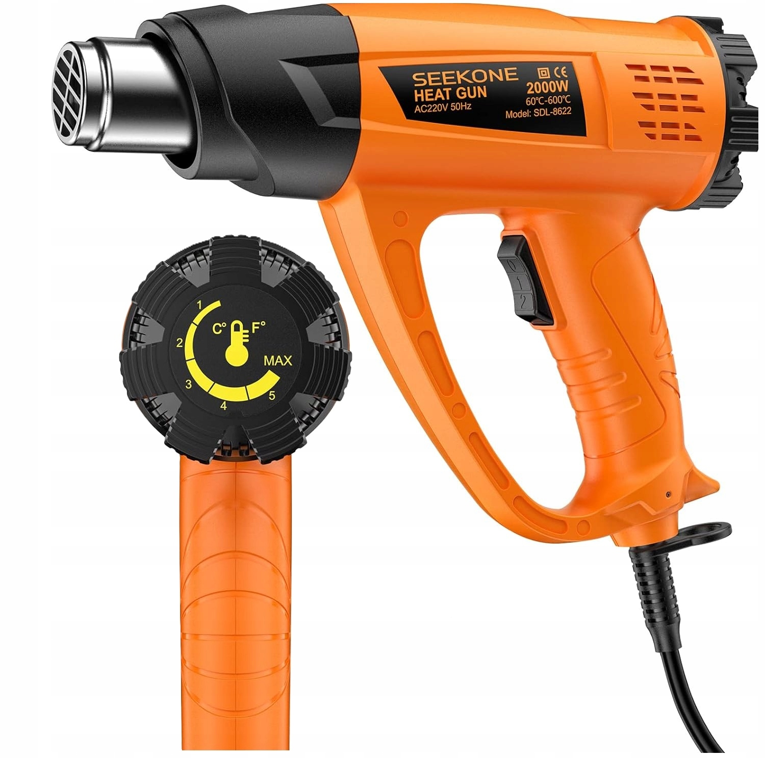 Opalarka Elektryczna 2 Biegu Regulacja Temperatury 200W Mocna