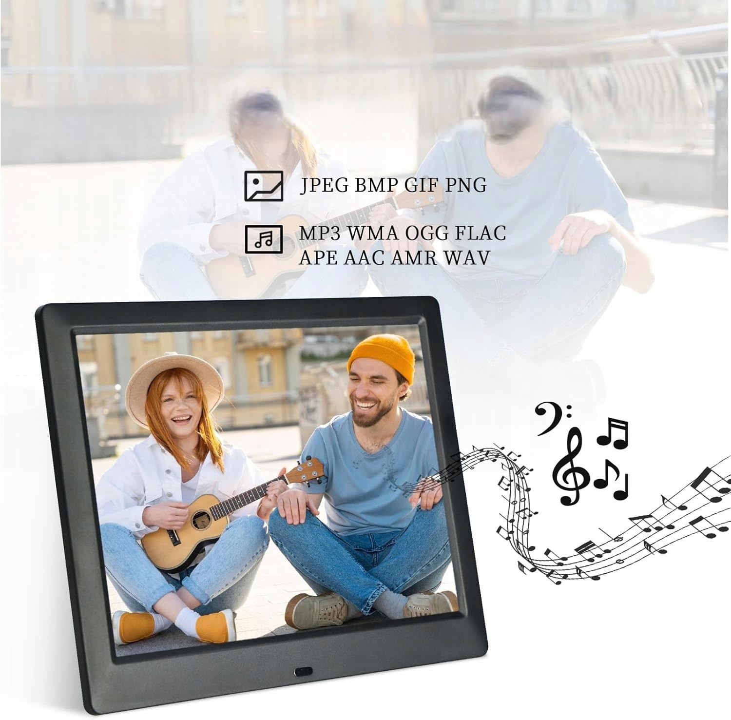 Ramka Cyfrowa Na Zdjęcia 32Gb 8.7" Fotoramka Filmy Muzyka Kalendarz Pilot