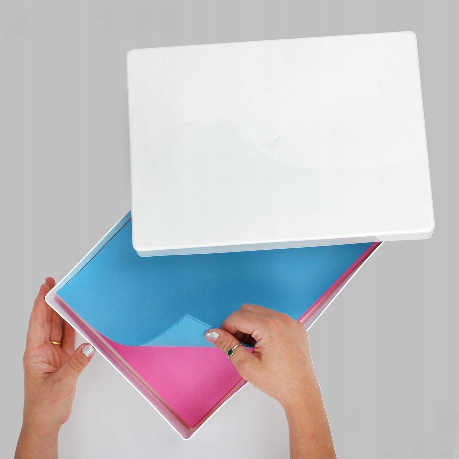 Organizer Na Dokumenty A4 Pojemnik Z Pokrywką Zamykany 3.6L Zestaw 5 Sztuk