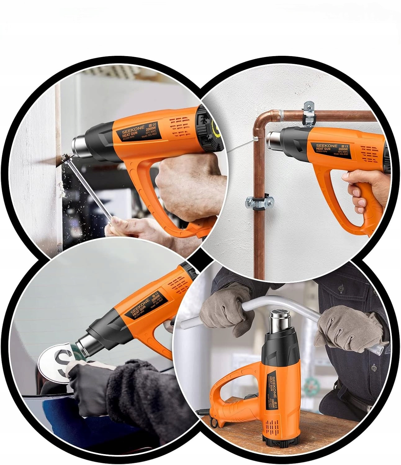 Opalarka Elektryczna 2 Biegu Regulacja Temperatury 200W Mocna