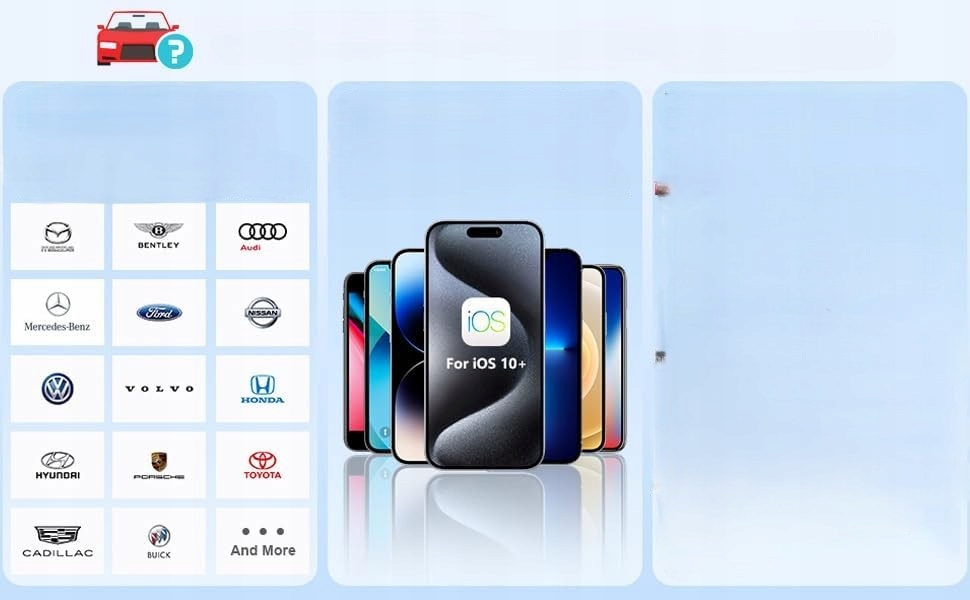 Adapter Moduł Carplay Android Auto Bezprzewodowy Wifi Bluetooth 2W1 Mini