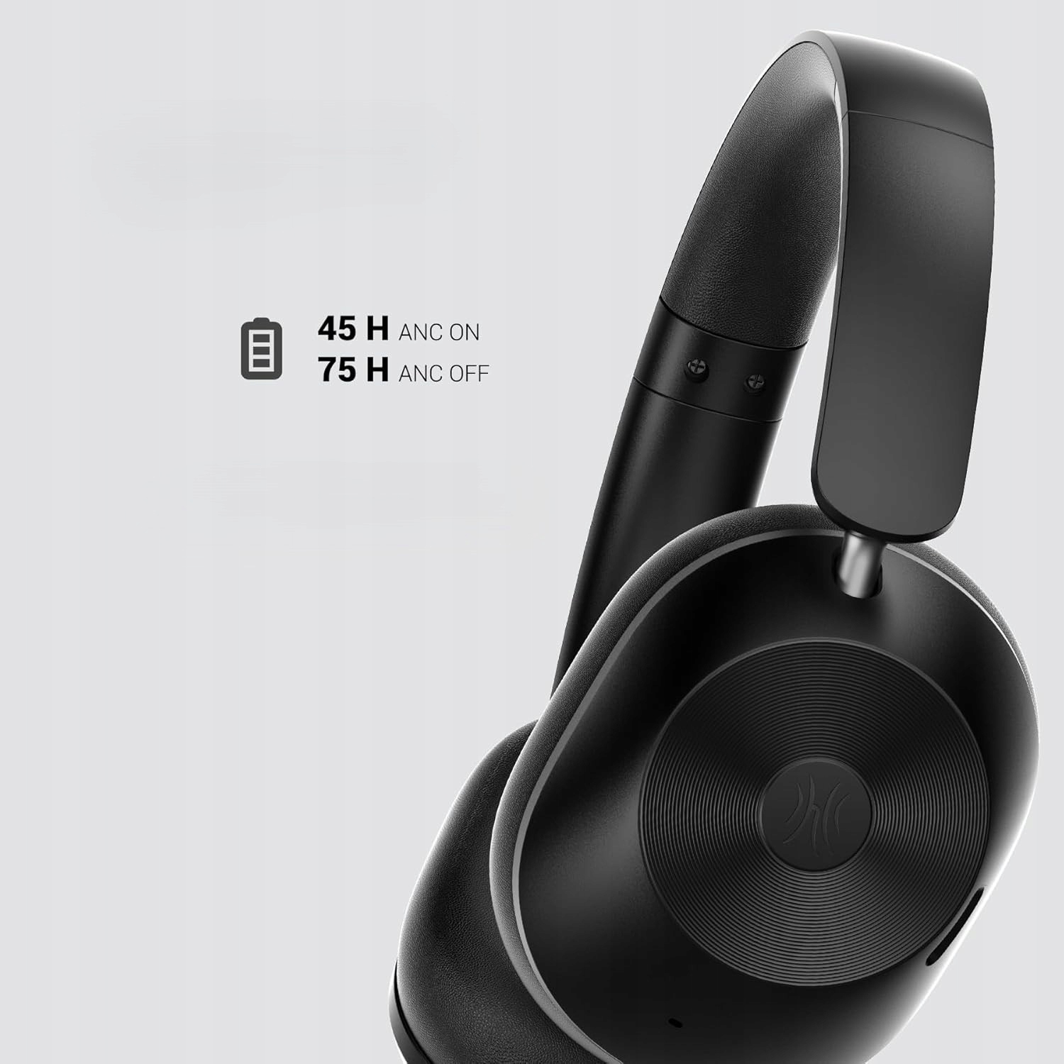 Słuchawki Bezprzewodowe Nauszne Z Mikrofonem Bluetooth 5.4 Czarne 75H Hi-Re