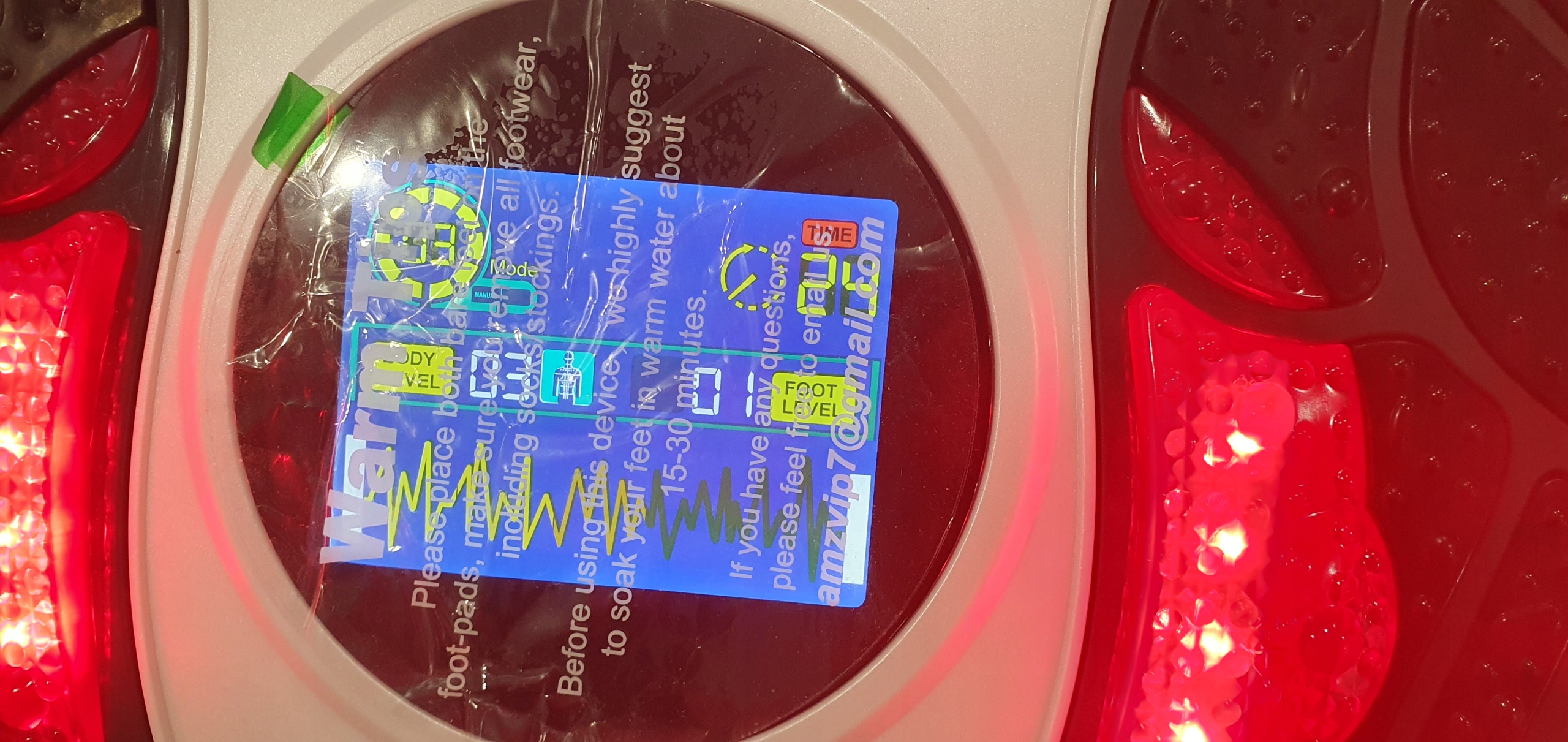 Masażer Do Stóp Ems/Tens Stymulator Krążenia Krwi Stóp 25 Trybów