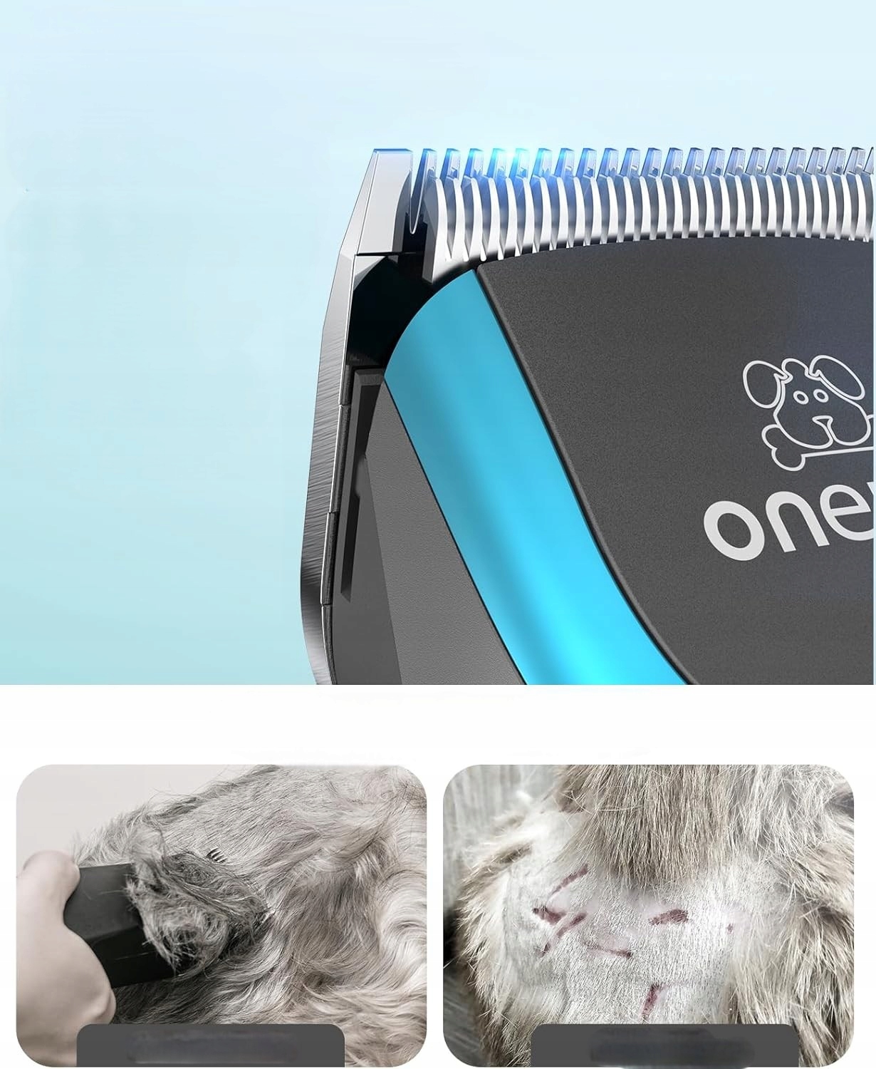 Profesjonalna Maszynka Do Strzyżenia Psów Psa Zwierząt Cicha Bezprzewodowa